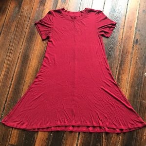 Red Shirt Dress